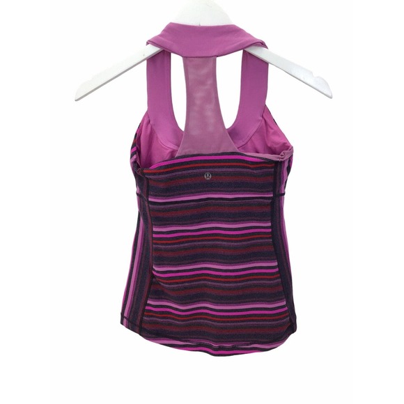 LULULEMON Scoop Neck Compression Tank Top Womens Size 4 Multicolored - Picture 3 of 9